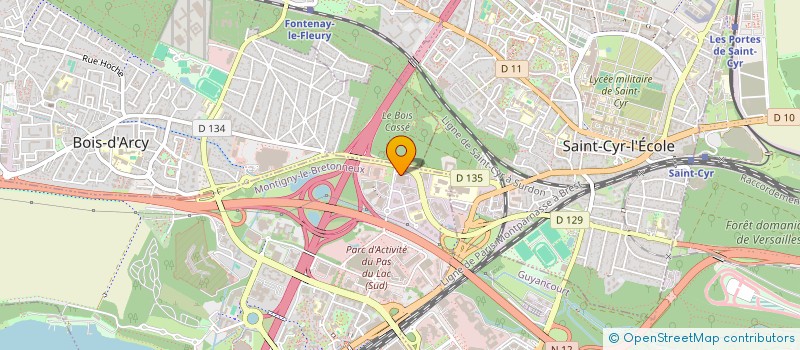 localisation de l'entreprise SCI DES QUATRE FRERES  MONTIGNY-LE-BRETONNEUX