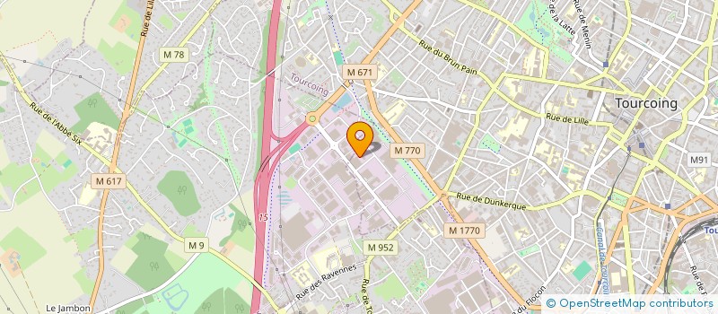 localisation de l'entreprise SCI DES QUATRE HACHES  TOURCOING