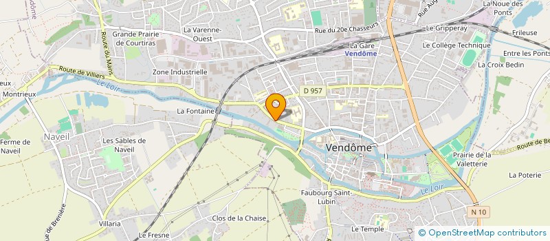 localisation de l'entreprise SCI DES QUATRE HUYES  VENDOME