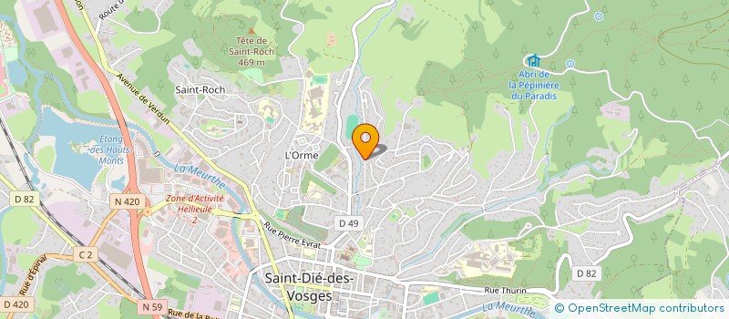 localisation de l'entreprise SCI DES QUATRE LIONS  SAINT-DIE-DES-VOSGES