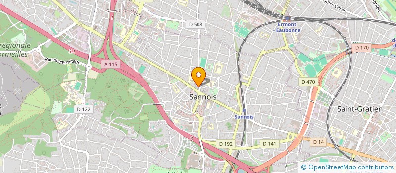 localisation de l'entreprise SCI DES QUATRE MURS  SANNOIS