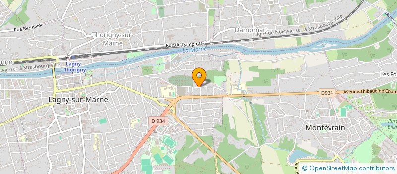 localisation de l'entreprise SCI DES QUATRE MUZES  LAGNY-SUR-MARNE