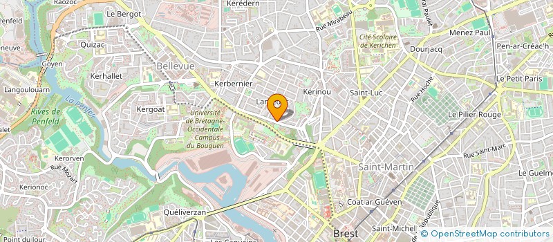 localisation de l'entreprise SCI DES QUATRE PATTES  BREST