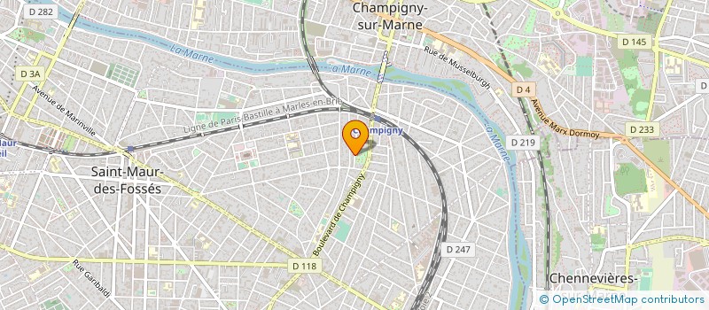 localisation de l'entreprise SCI DES QUATRE PAVES  SAINT-MAUR-DES-FOSSES