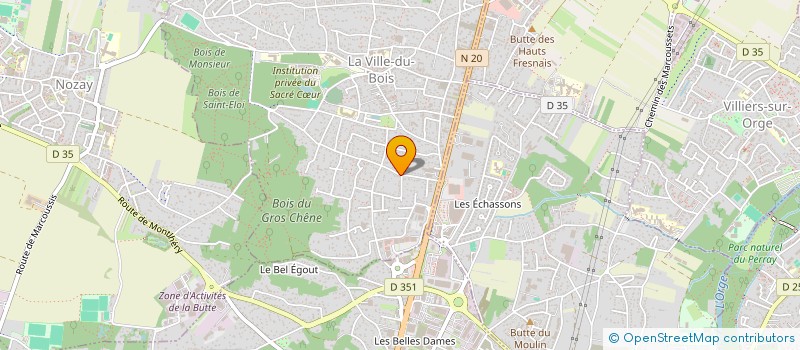 localisation de l'entreprise SCI DES QUATRE PERRAY à LA VILLE-DU-BOIS