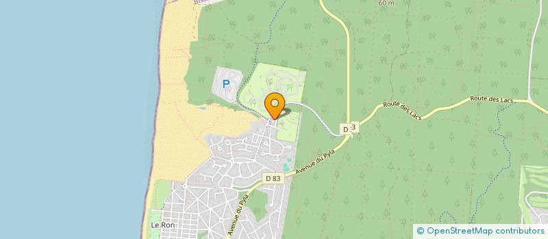 localisation de l'entreprise SCI DES QUATRE PEUPLIERS  BISCARROSSE