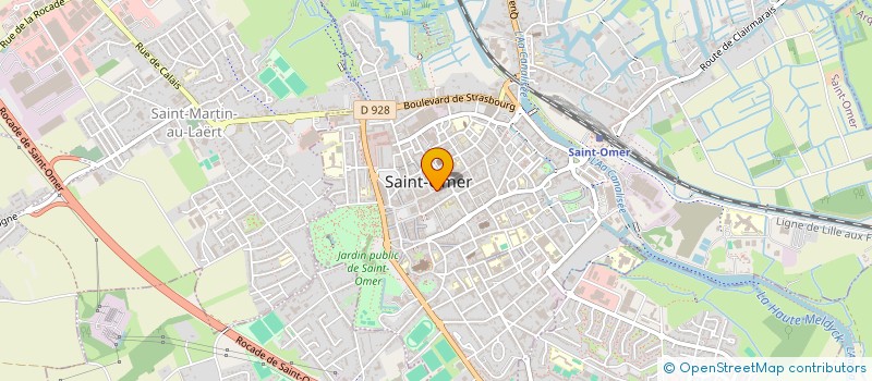 localisation de l'entreprise SCI DES QUATRE PO  SAINT-OMER