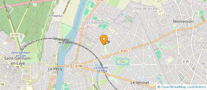 localisation de l'entreprise SCI DES QUATRE ROSES  LE VESINET