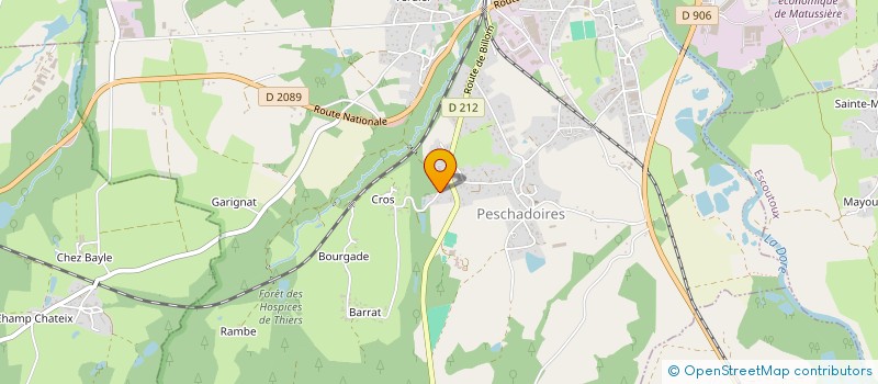 localisation de l'entreprise SCI DES QUATRE ROUTES  PESCHADOIRES