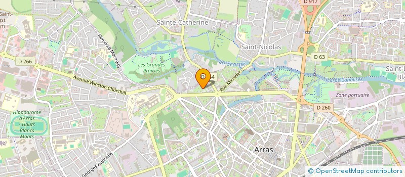 localisation de l'entreprise SCI DES QUATRE SAISONS à ARRAS