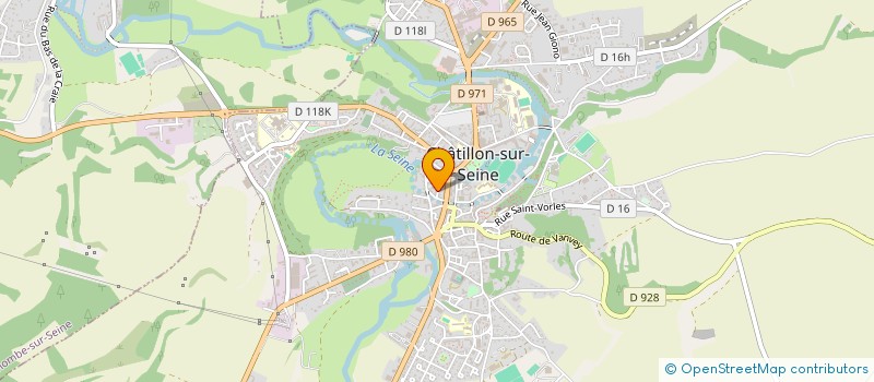 localisation de l'entreprise SCI DES QUATRE SAISONS  CHATILLON-SUR-SEINE