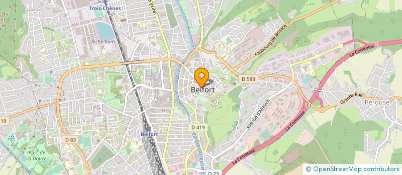 localisation de l'entreprise SCI DES QUATRE VENTS à BELFORT