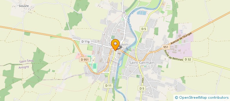 localisation de l'entreprise SCI DES QUATRE VENTS  SAINT-SAVIN-SUR-GARTEMPE