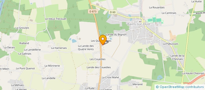 localisation de l'entreprise SCI DES QUATRE VENTS  BAINS-SUR-OUST