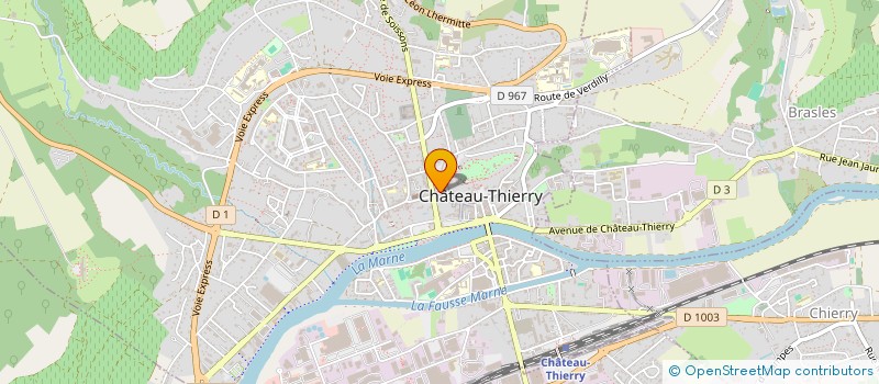 localisation de l'entreprise SCI DES QUATRE VENTS à CHATEAU-THIERRY