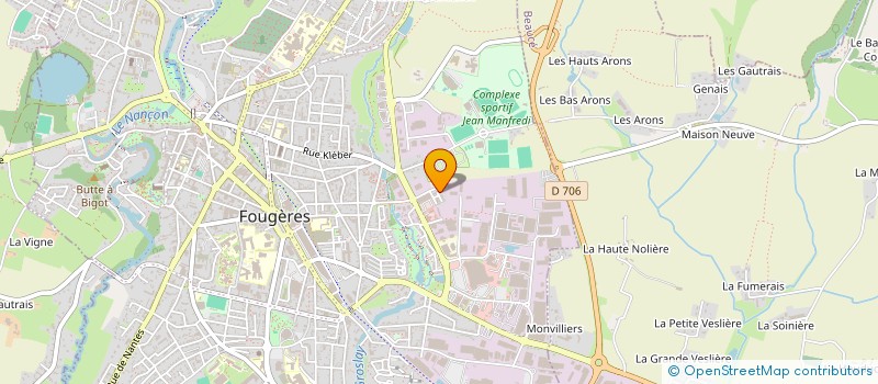 localisation de l'entreprise SCI DES QUATRE VENTS  FOUGERES