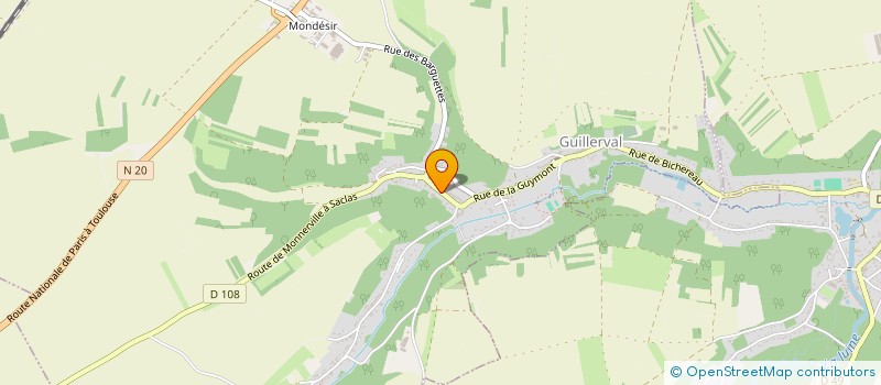 localisation de l'entreprise SCI DES QUATRE VENTS  GUILLERVAL