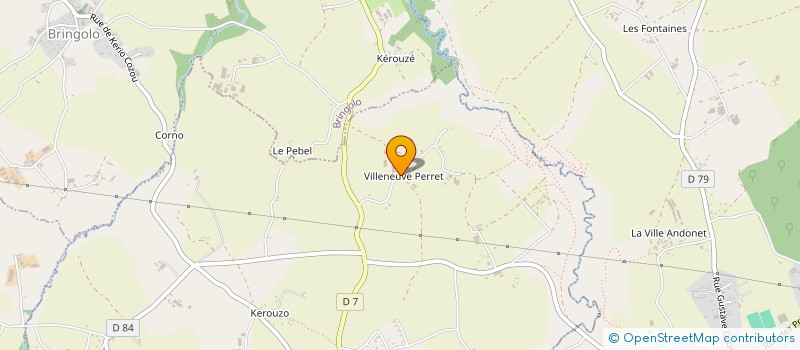 localisation de l'entreprise SCI DES QUATRE VENTS  LANRODEC