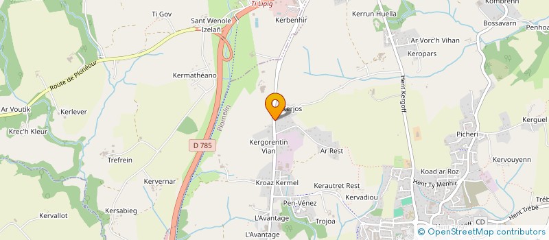 localisation de l'entreprise SCI DES QUATRE VENTS  PLOMELIN