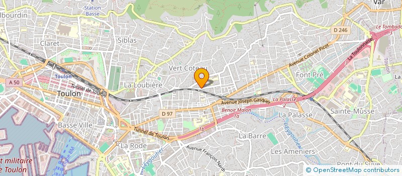 localisation de l'entreprise SCI DES QUATRE VENTS  TOULON