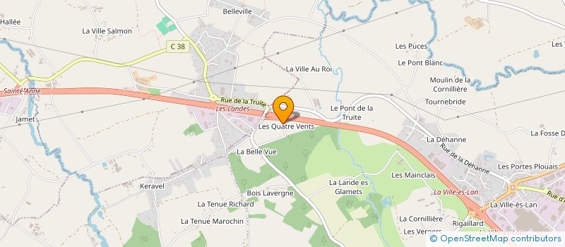 localisation de l'entreprise SCI DES QUATRE VENTS FINDUST  LAMBALLE-ARMOR