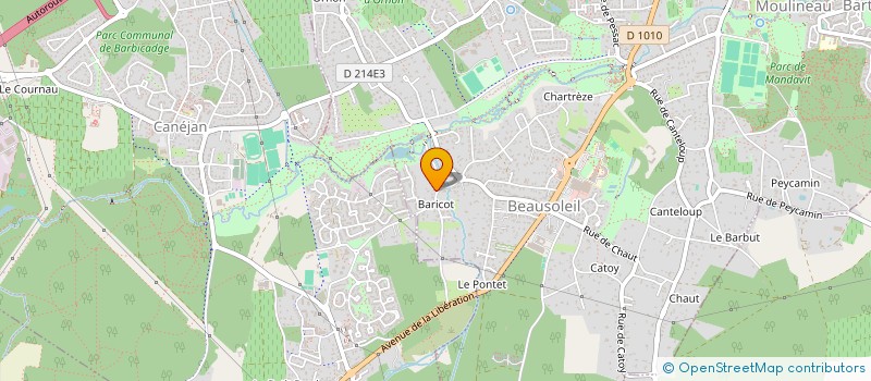 localisation de l'entreprise SCI DES QUATRE VIEUX CHENES  GRADIGNAN