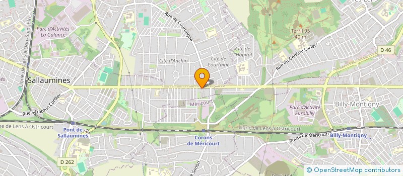 localisation de l'entreprise SCI DES QUATRE VILLES  SALLAUMINES