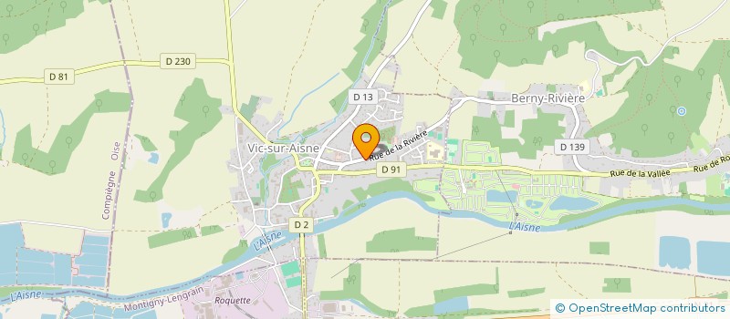 localisation de l'entreprise SCI DES QUATREL à VIC-SUR-AISNE