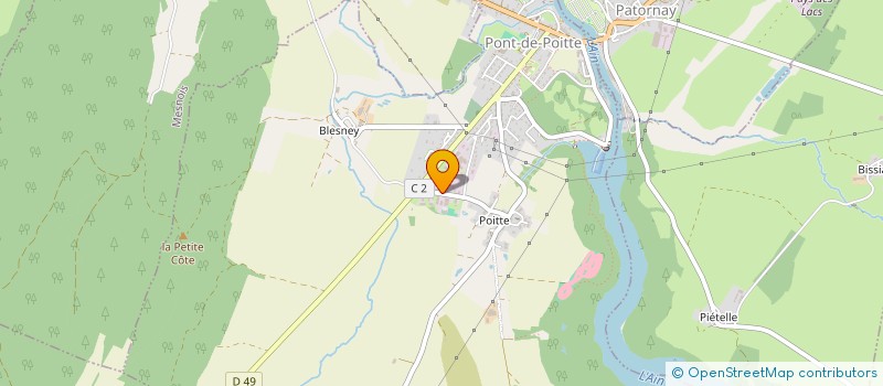 localisation de l'entreprise SCI DES QUATRES  PONT-DE-POITTE