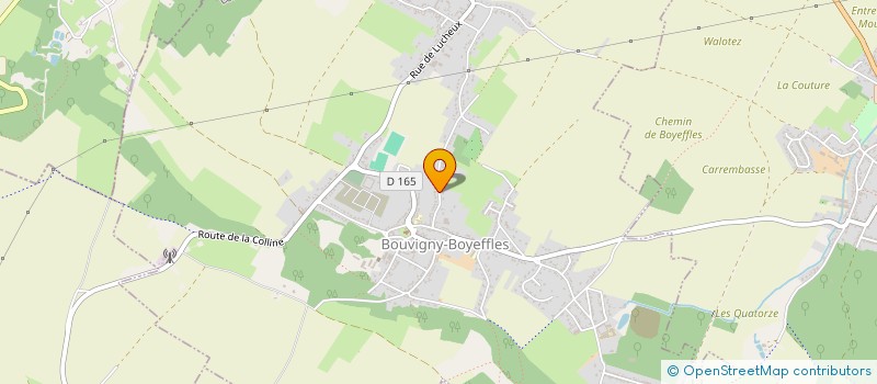 localisation de l'entreprise SCI DES QUATRES CHEMINS  BOUVIGNY-BOYEFFLES