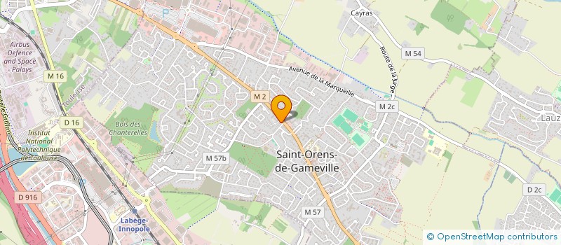 localisation de l'entreprise SCI DES QUATRES CHENES  SAINT-ORENS-DE-GAMEVILLE