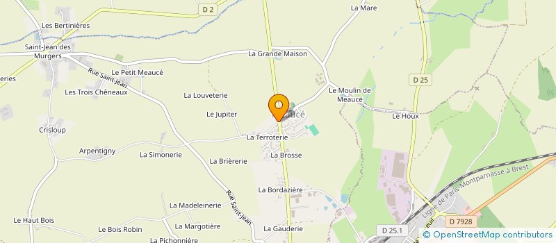 localisation de l'entreprise SCI DES QUERONNIERES à MEAUCE