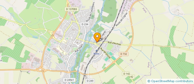 localisation de l'entreprise SCI DES QUILLETTES  SALIGNAC-SUR-CHARENTE