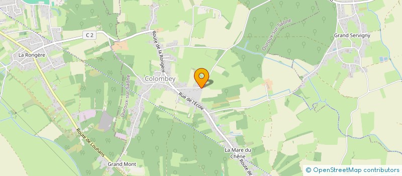 localisation de l'entreprise SCI DES R DE FAMILLE  OUROUX-SUR-SAONE