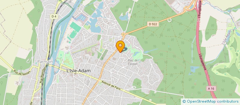 localisation de l'entreprise SCI DES RACLES à L'ISLE-ADAM