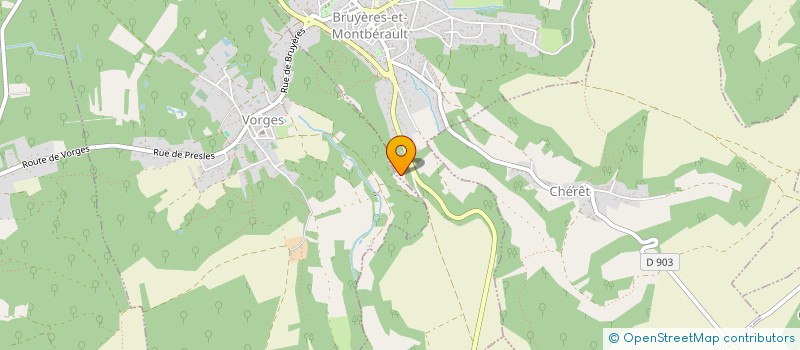 localisation de l'entreprise SCI DES RAIDONS à BRUYERES-ET-MONTBERAULT