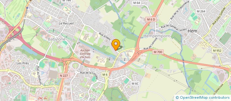 localisation de l'entreprise SCI DES RAINETTES à VILLENEUVE D ASCQ