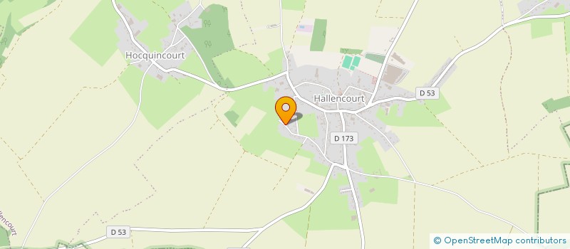 localisation de l'entreprise SCI DES RAINVILLIERS  HALLENCOURT