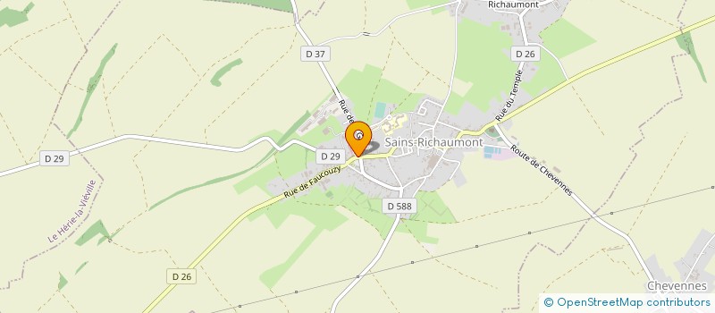 localisation de l'entreprise SCI DES RAMEAUX  SAINS-RICHAUMONT