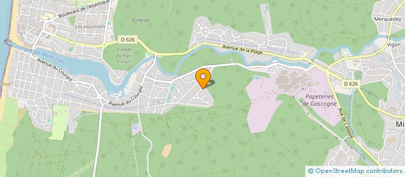 localisation de l'entreprise SCI DES RAMEAUX  MIMIZAN