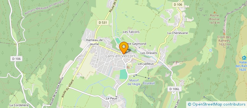 localisation de l'entreprise SCI DES RAMEES  LANS-EN-VERCORS