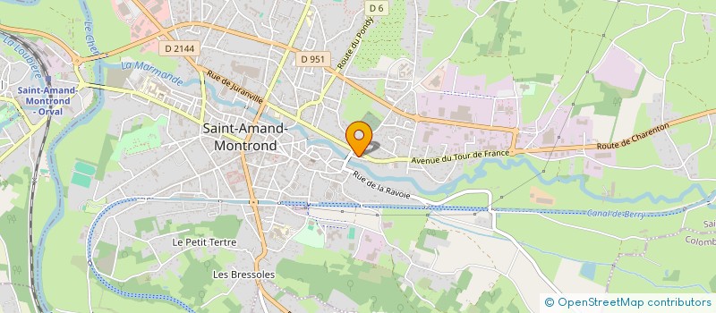 localisation de l'entreprise SCI DES RANCHES  SAINT-AMAND-MONTROND