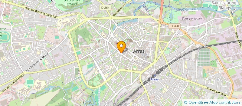 localisation de l'entreprise SCI DES RAPPORTEURS à ARRAS