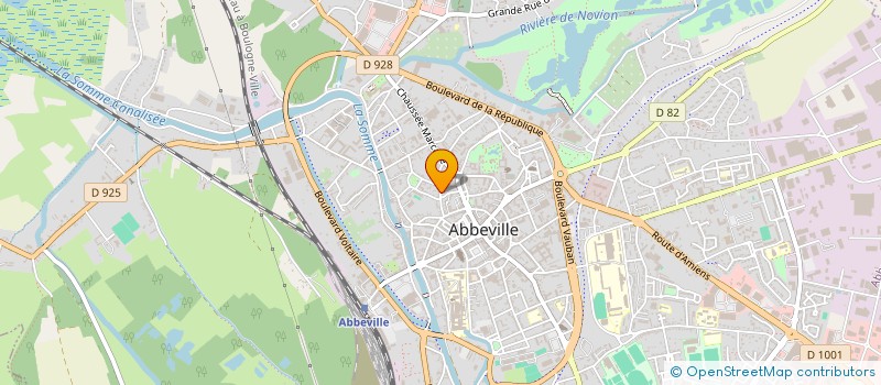 localisation de l'entreprise SCI DES RAPPORTEURS à ABBEVILLE