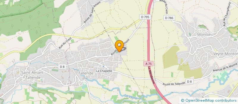 localisation de l'entreprise SCI DES RASES  TALLENDE