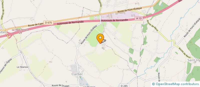 localisation de l'entreprise SCI DES REAUX  CLARBEC