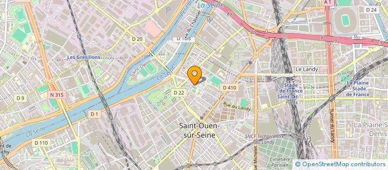 localisation de l'entreprise SCI DES REAUX SCI DU PARC DE L OISE  SAINT-OUEN-SUR-SEINE