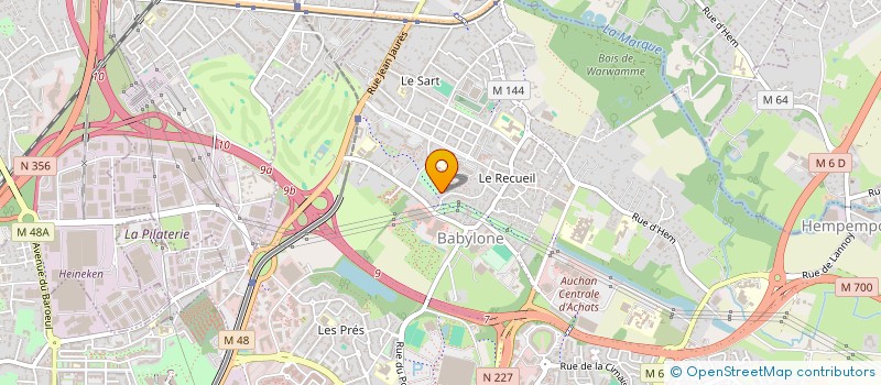 localisation de l'entreprise SCI DES RECOLTES à VILLENEUVE-D'ASCQ