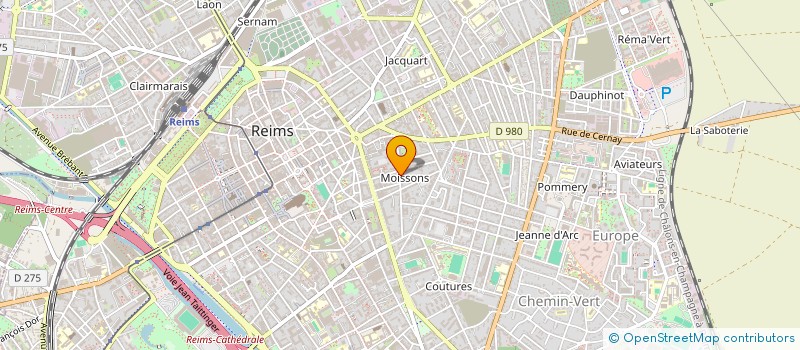 localisation de l'entreprise SCI DES RECOLTES  REIMS