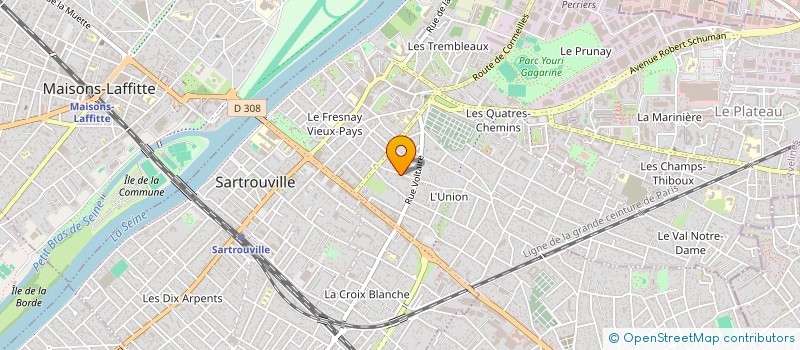 localisation de l'entreprise SCI DES REGARDS  SARTROUVILLE